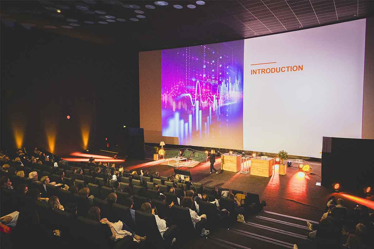 Convention annuelle dans un cinéma