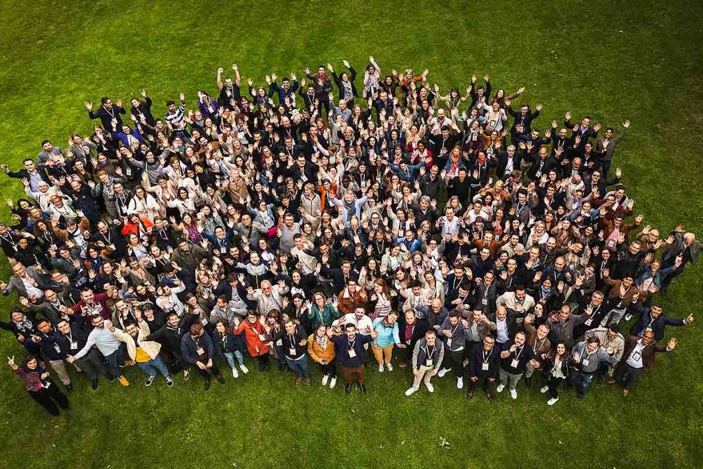 events-international-lesaffre-aprilys Photos drone de groupe convention