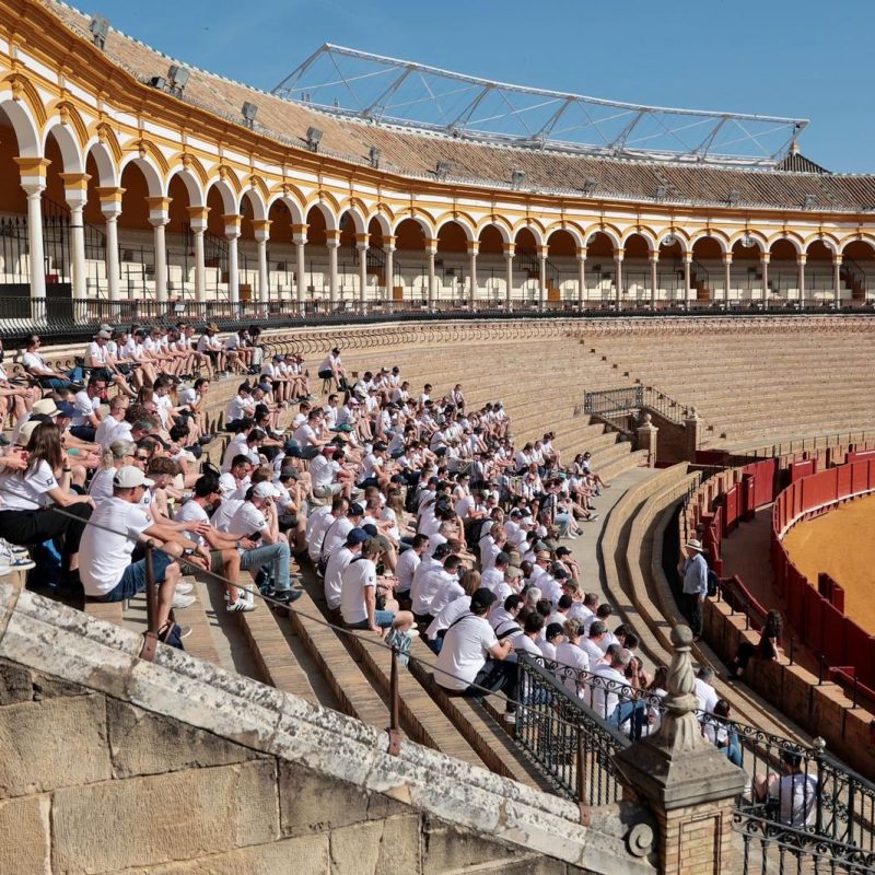 groupe dans les arènes de Séville