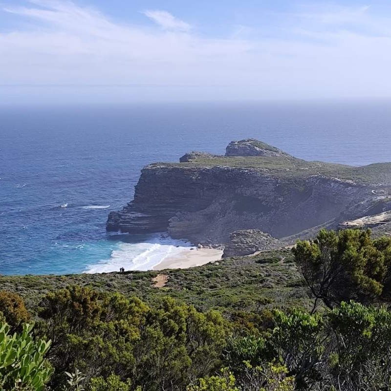 paysage montagneux avec vue mer