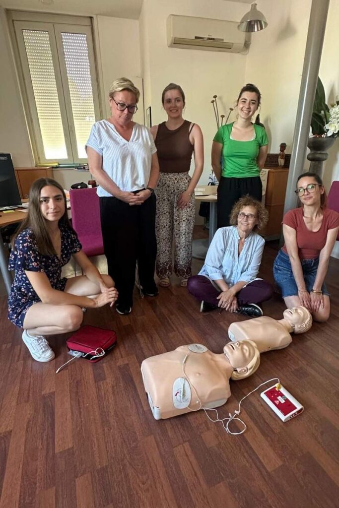 equipe-aprilys-premiers-secours-formation equipe aprilys lors de la formation premiers secours
