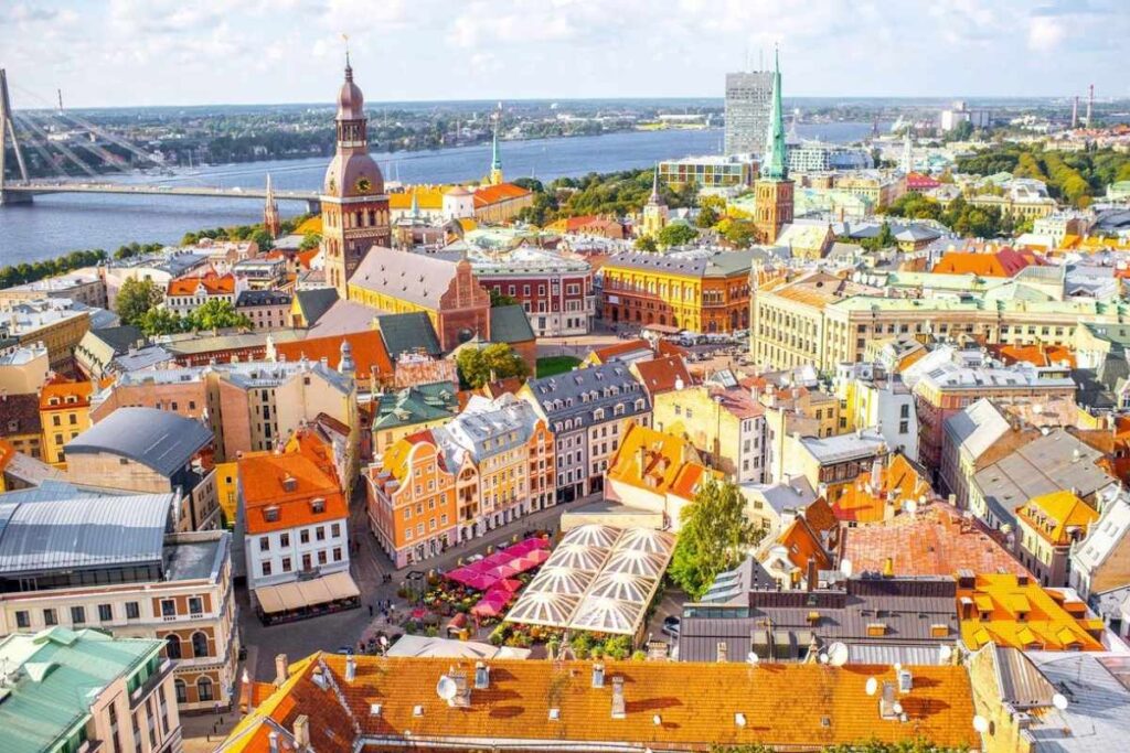 vue paysage ville de Riga