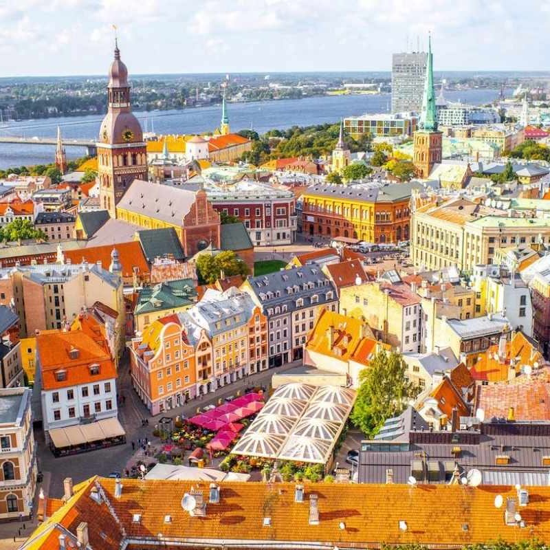 vue paysage ville de Riga