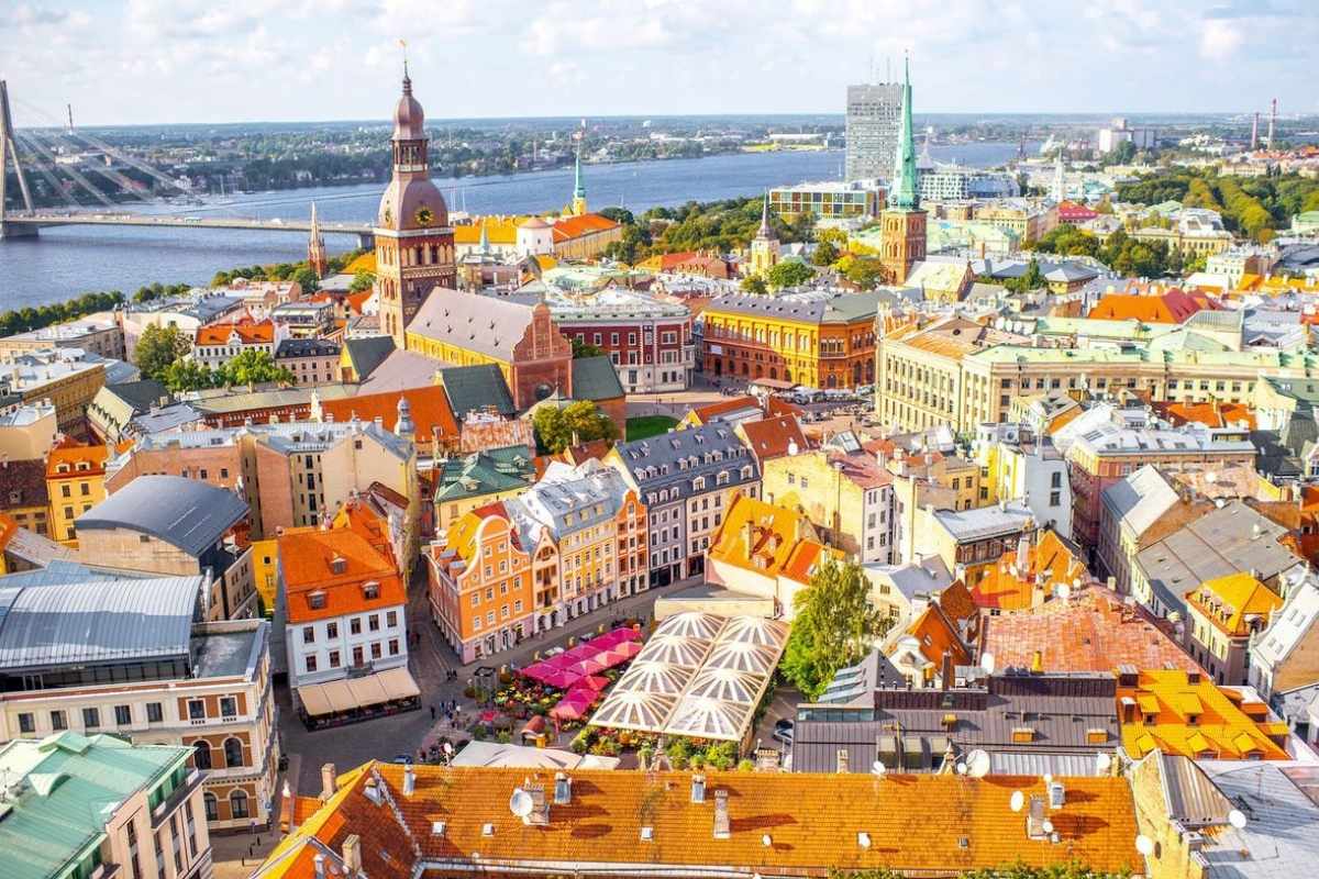vue paysage ville de Riga